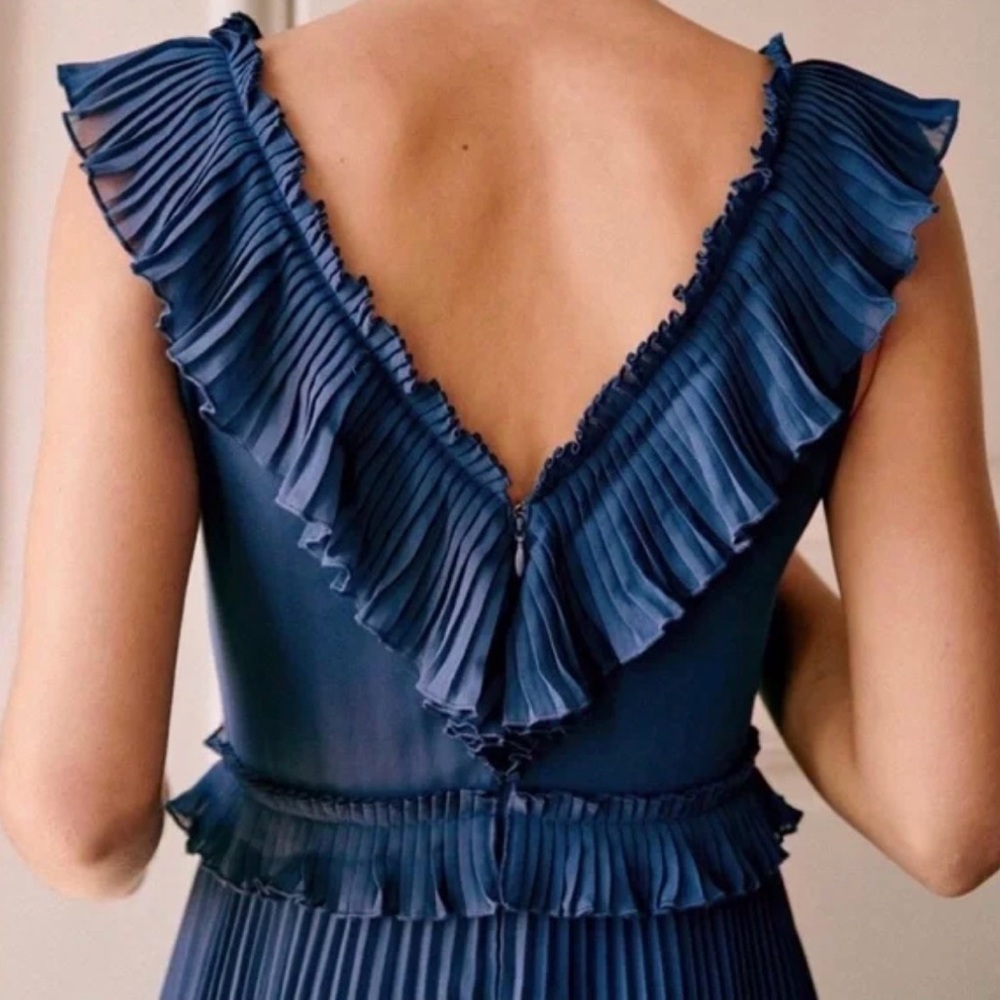 Sezane Rachelle Midi Ruffle Dress - Picture 2 of 9